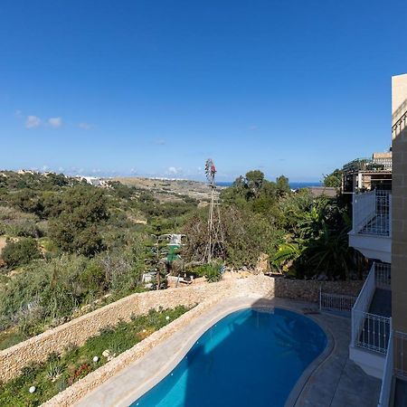 Gozo - Apartment With Stunning Views & Shared Pool Xagħra Eksteriør billede