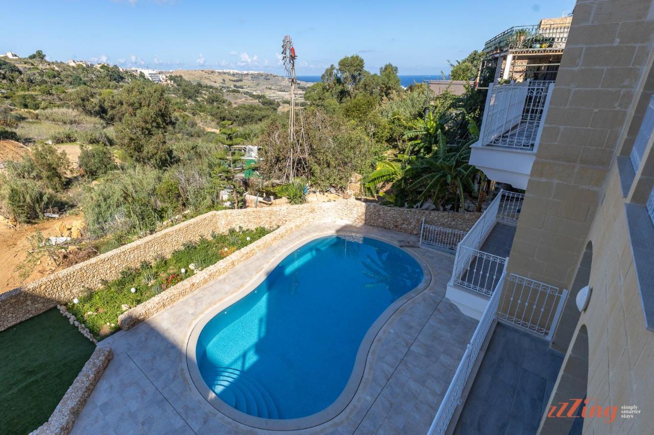 Gozo - Apartment With Stunning Views & Shared Pool Xagħra Eksteriør billede
