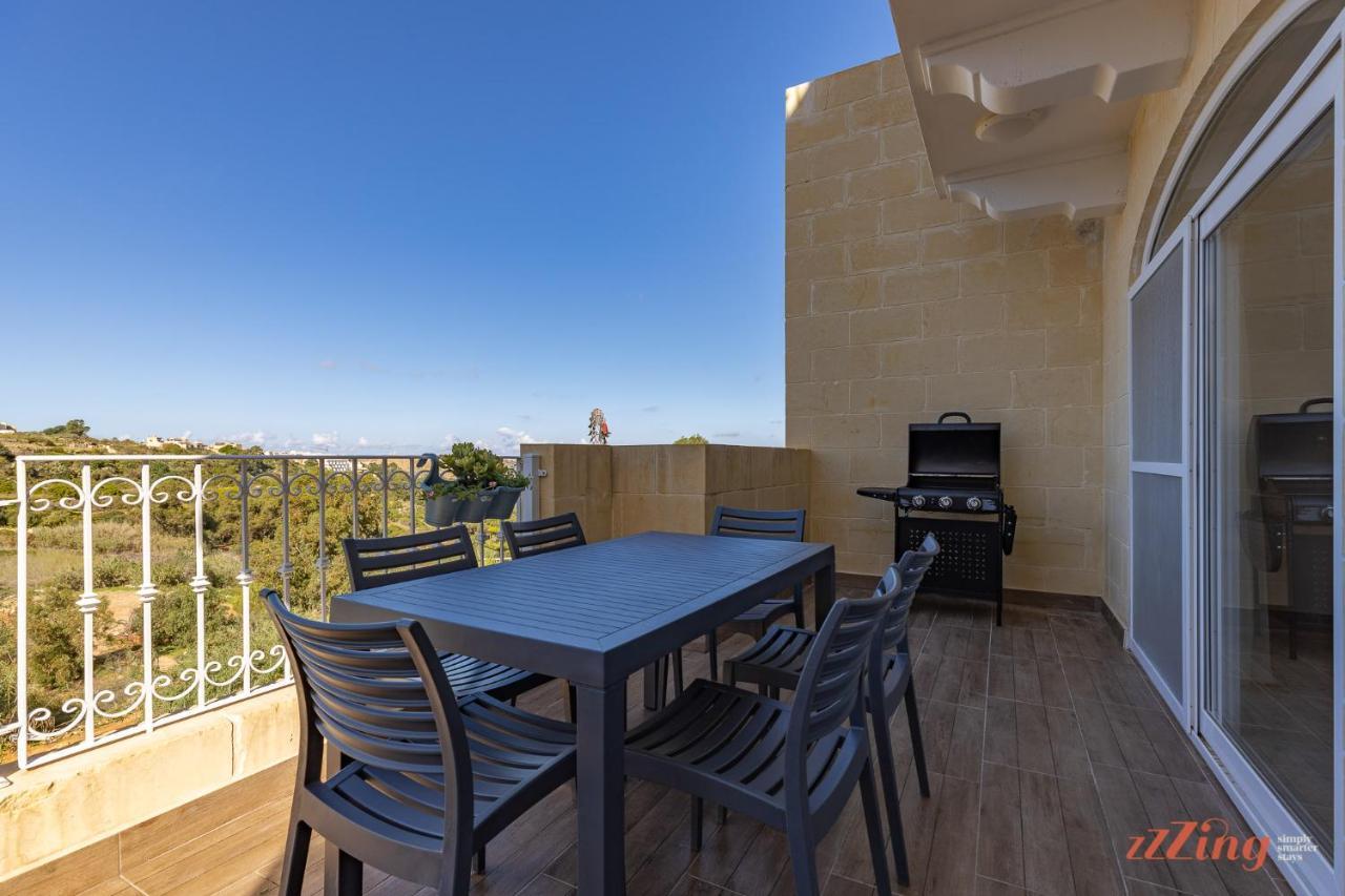 Gozo - Apartment With Stunning Views & Shared Pool Xagħra Eksteriør billede
