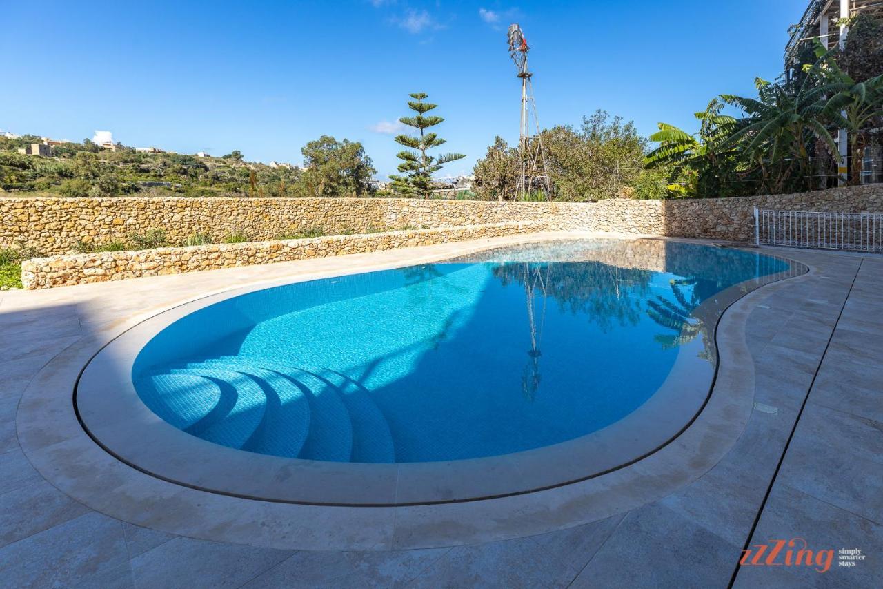 Gozo - Apartment With Stunning Views & Shared Pool Xagħra Eksteriør billede