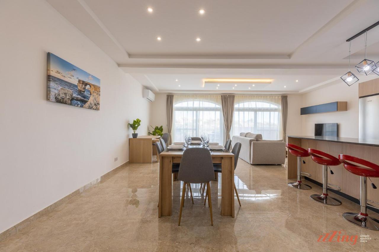 Gozo - Apartment With Stunning Views & Shared Pool Xagħra Eksteriør billede